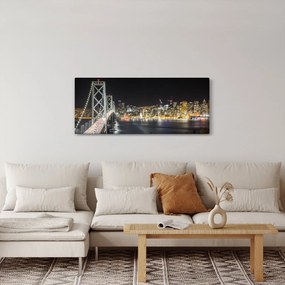 Obraz Brooklynského mostu a New Yorku (120x50 cm)