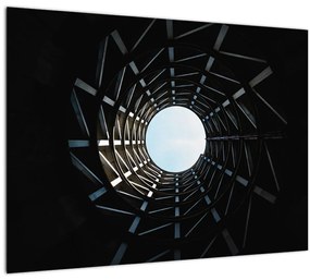 Sklenený obraz tunelu (70x50 cm)