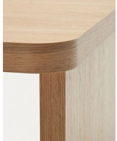 Konferenčný stolík v dekore duba v prírodnej farbe 89x62 cm Oaq – Kave Home