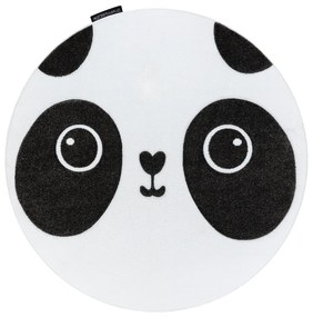 Dywany Łuszczów Detský kusový koberec Petit Panda white kruh - 120x120 (priemer) kruh cm