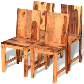Jedálenské stoličky, 4 ks, drevený masív sheesham 243284