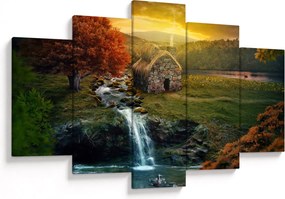 Obraz Chalupku v rozprávkovej krajine (150x105 cm)