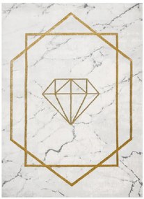 Dywany Łuszczów Kusový koberec Emerald diamant 1019 cream and gold - 160x220 cm