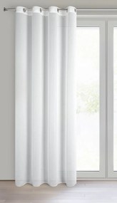ZÁCLONA NA KRÚŽKOCH TIRSA 140X250 CM BIELA