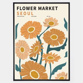 Plagát Flower Market Seoul