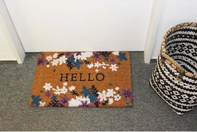 HOME ELEMENTS Rohožka z kokosových vlákien 40 x 60 cm, Hello