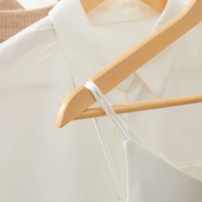 Javorové vešiaky na oblečenie, s ramennými zárezmi, 20 ks