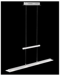 Kovové LED stmievateľné závesné svietidlo v striebornej farbe Tenso – Fischer &amp; Honsel