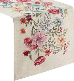 GOBELÍNOVÝ BEHÚŇ NA STÔL FLOS 45X140 CM VZOROVANÁ