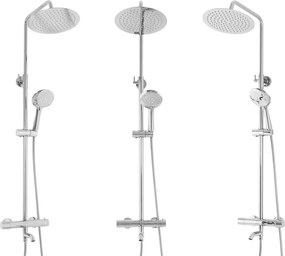 Rea Lungo, termostatická batéria s hornou hlavovou a ručnou hlavicou, chrómová, REA-P6607