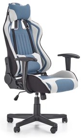 Kancelárska stolička KODA svetlosivá/modrá