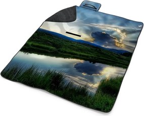 Sablio Plážová deka Mrak nad riekou: 200x140 cm