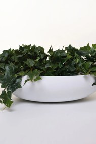 Okrasná miska PLANA, sklolaminát, 9xØ34 cm, biela