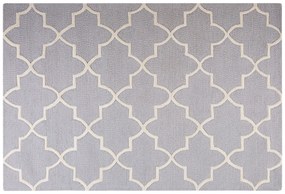 Bavlnený koberec 140 x 200 cm sivý SILVAN Beliani