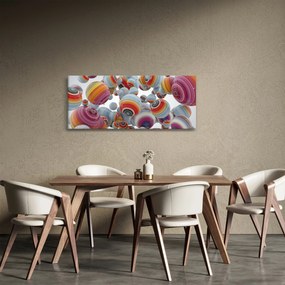 Obraz maľovaných gulí (120x50 cm)