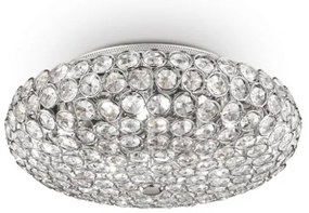 Ideal Lux - LED Krištáľové stropné svietidlo KING 5xG9/3W/230V pr. 38 cm chróm