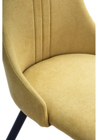 Žlté jedálenské stoličky v súprave 4 ks Mani - Marckeric