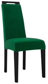 Jedálenská stolička JK79, Dostupné poťahy: Magic Velvet 2225, farebné prevedenie stoličky v dreve: čierna