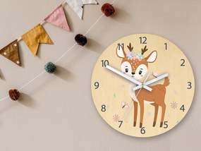 Dětské nástěnné hodiny Ami Jelínek s květy 30 cm vícebarevné