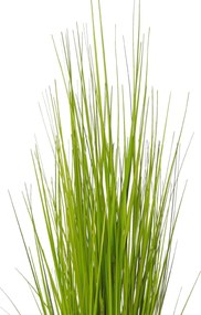 Umelá tráva v krémovom kvetináči PASTO, výška 120 cm, zelená