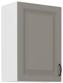 Kuchynská skrinka Stilo claygrey/biely 50g/72 1f