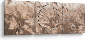 Obraz - Lúčny vánok (s hodinami) (90x30 cm)