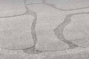 Koberec Agnella Morphic Organica sivý kruh