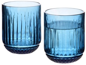 Súprava 4 ks pohárov ELISE 260 ml modrá