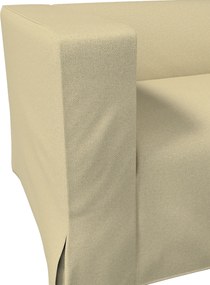Poťah na sedačku Klippan pre 2 osoby dlhý s rohovými záhybmi farba produktu zelená látka zapletaná