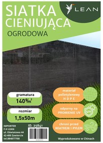 Lean Tieniaca maskovacia sieť 1,5 x 50m - sivá