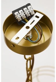 Jupiter 2095 - Závesný luster na retiazke ARTHUR 6xE27/15W/230V modrá/zlatá