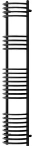 Mexen Eros kúpeľňový radiátor 1600 x 318 mm, 549 W, Čierna - W112-1600-318-00-70