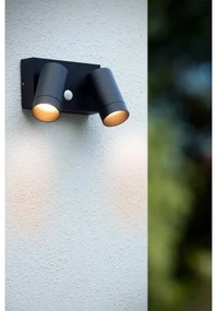 Lucide 09831/02/30 - Vonkajšie svietidlo so senzorom TAYLOR 2xGU10/50W/230V IP54