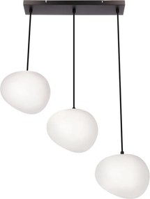 Čierno-biele závesné svietidlo Stones – Candellux Lighting