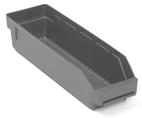 Plastový box na súčiastky REACH, Š 120 x H 400 x V 95 mm, šedý