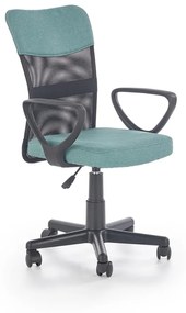 Kancelárska stolička s podrúčkami Timmy - tyrkysová / čierna