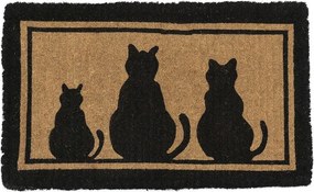 Rohožka z kokosových vlákien s mačkami Cats - 75*45*4cm