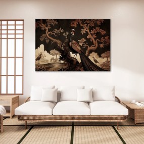 Gario Obraz na plátne Orientálny páv na strome Rozmery: 60 x 40 cm