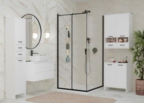 Horná závesná kúpeľňová skrinka Nina II 35 cm biela