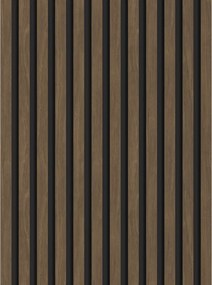 Mexen Lam-B, akustické stenové lamely 275 × 30 cm, HDF doska 4 mm, technická dyha, orech kakaový, S100-275307-3015-018