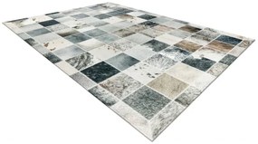 Koberec PATCHWORK 21716 béžový - imitácia kože krava