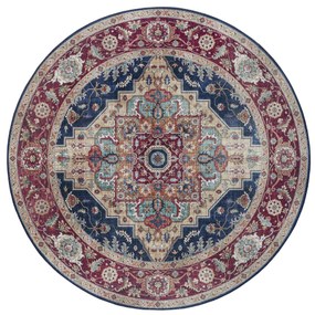 Hanse Home, Kusový koberec Asmar 104017 Indigo/Blue kruh, 160x160 (priemer) kruh, modrá, obývacia izba