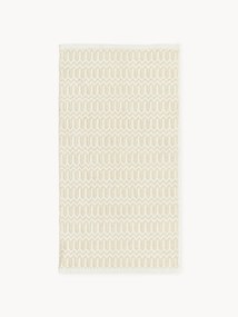 Ručne tkaný koberec do interiéru/exteriéru's geometrickým vzorom Rune