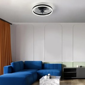 Brilagi-LED stmievateľné svietidlo s ventilátorom LED/30W/230V 3000-6500K čierne