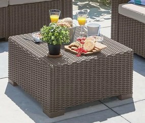 Záhradný stôl Keter California 68 x 68 x 35 cm,cappuccino