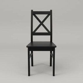 Jedálenská stolička NATE čierna