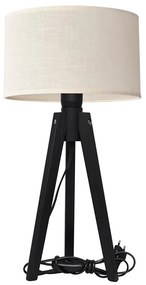 Stolná lampa ALBA 1xE27/15W/230V krémová/borovica