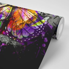 Samolepiaca tapeta pestrofarebný motýľ