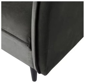 Tmavosivá zamatová pohovka 203 cm Juli – Ropez