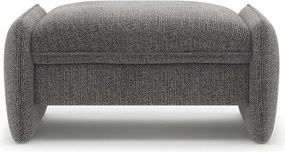 Tmavosivá ženilková podnožka Georgia – Micadoni